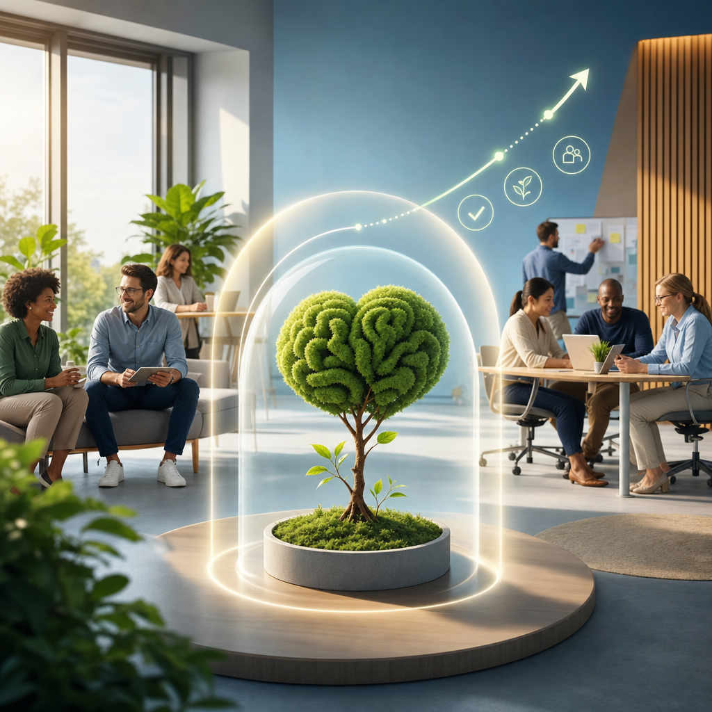 Illustratie bij Waarom investeren succesvolle organisaties in mentale gezondheid vóór er problemen ontstaan?